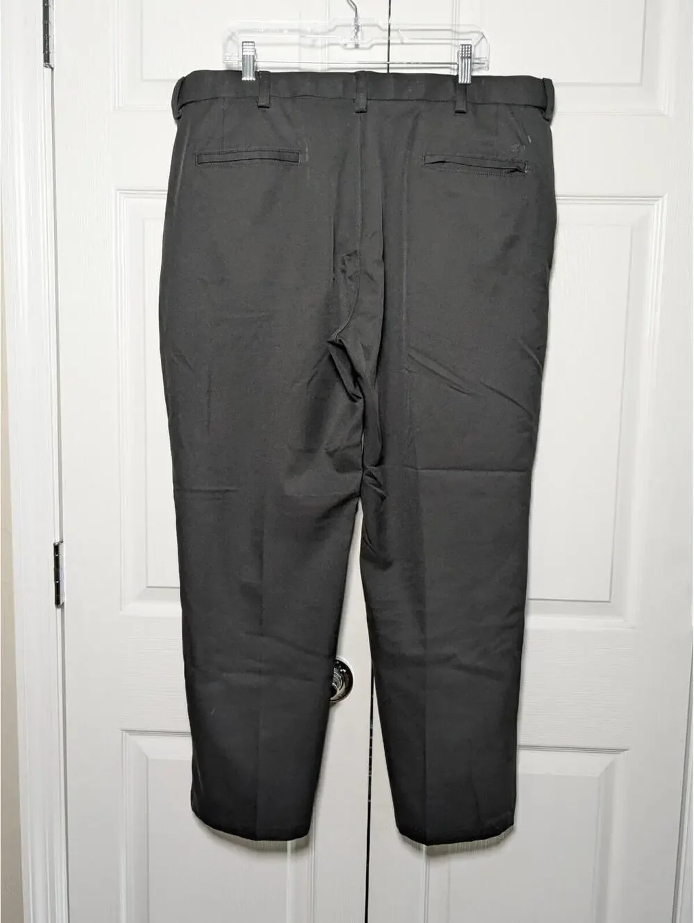 Haggar H26 Men's Black Dress Pants, W40 L30, Big & Tall, Comfort Waistband